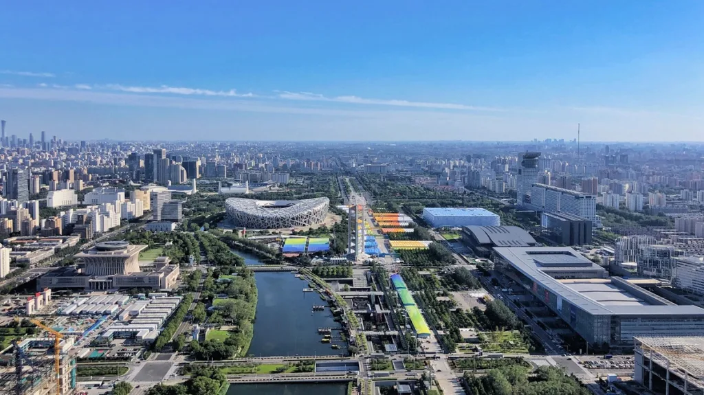 Dragon-shaped river in Beijing