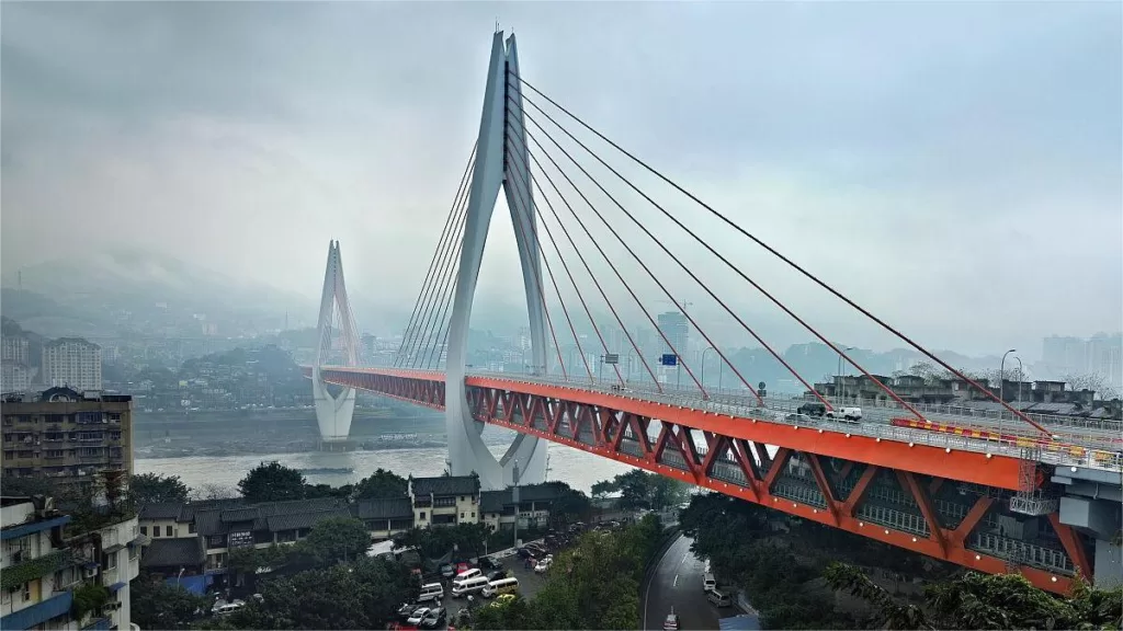 Pont de Dongshuimen sur le fleuve Yangtze - Emplacement et points forts