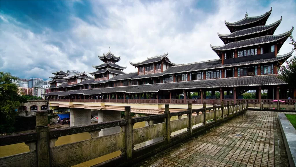 Puente Enshi Fengyu (Puente del Viento y la Lluvia) - Ubicación y puntos destacados