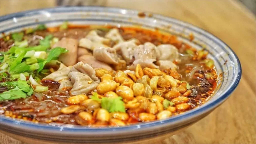 Feichangfen or Stewed Pork Intestine Rive Noodles – an iconic dish in Sichuan