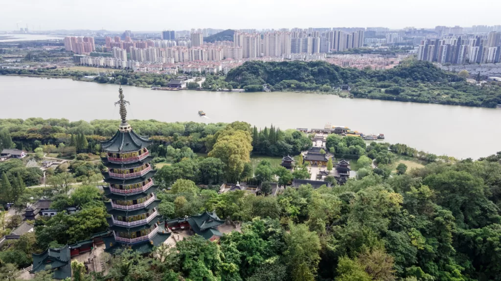 Jiaoshan Park, Zhenjiang - Kaartje, openingstijden, locatie en hoogtepunten