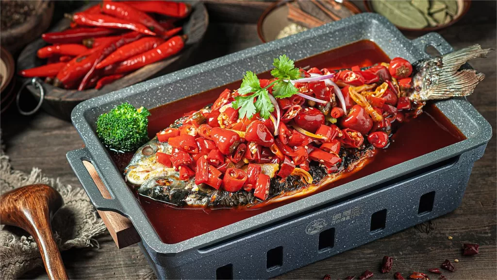 Poisson grillé de Wan Zhou (Chongqing Kaoyu)