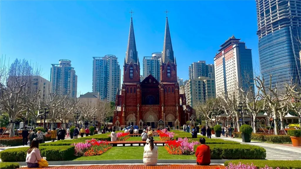 Bekannte französische Architekturen in Shanghai