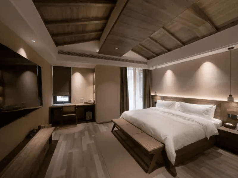 Wabi-Sabi Premium King Room-Shishe·Spring Designer Homestay (Dujiangyan Scenic Area Nanqiao Branch)