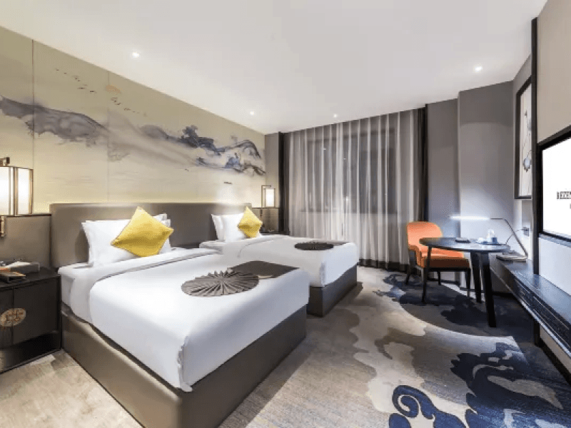 Business Twin Room-Lijing East Valley Hotel (Chengdu Chunxi Road Tianfu Square Metro Station)