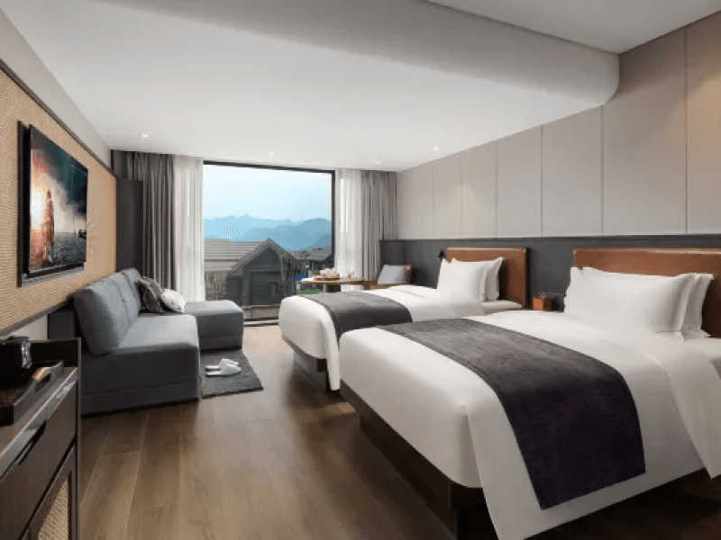 Yueshan Twin Bed Room-Huazhu Yue Qingcheng Hot Spring Hotel (Dujiangyan Sunac Resort)