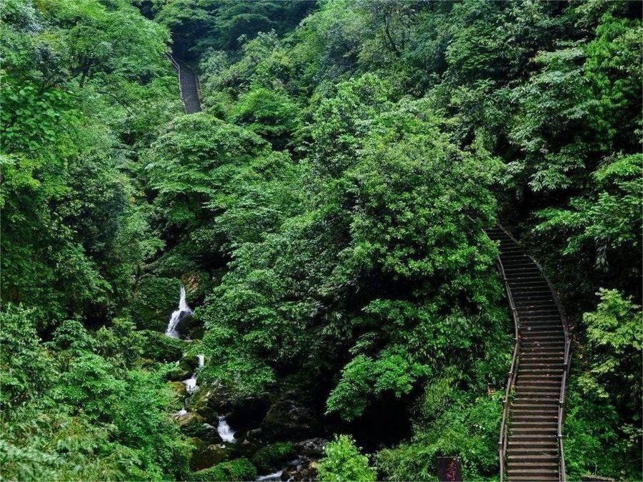 Ninety-Nine-Bends-in-mount-emei Ninety-Nine-Bends-in-mount-emei