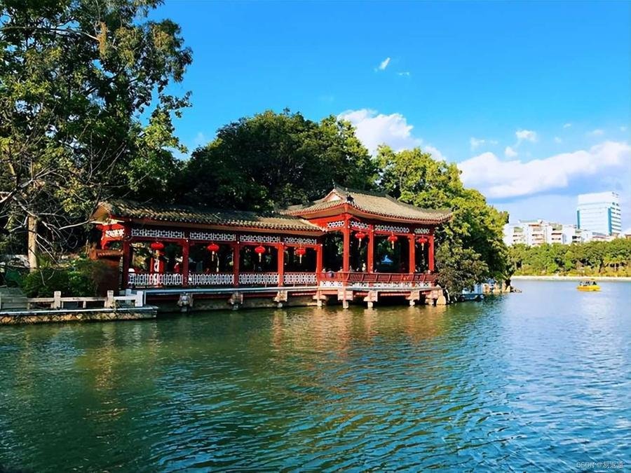 various-pavilions-in-fuzhou-west-lake-park various-pavilions-in-fuzhou-west-lake-park
